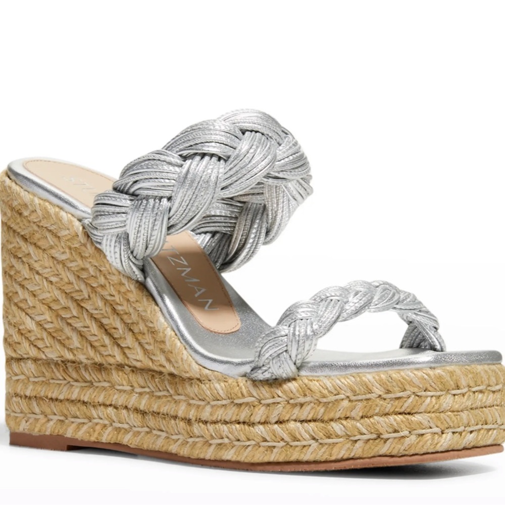 NEW! Stuart Weizmann Braida Espadrille Wedge